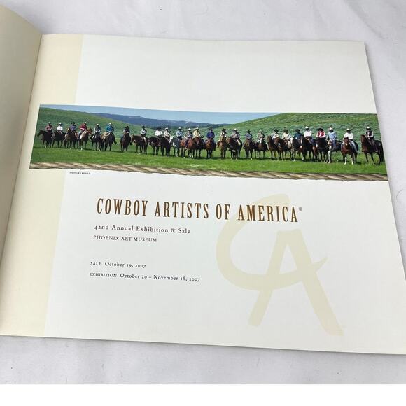 Cowboy Artists of America Paperback 42nd Phoenix Art Museum 2007 First Edition - Picture 3 of 14